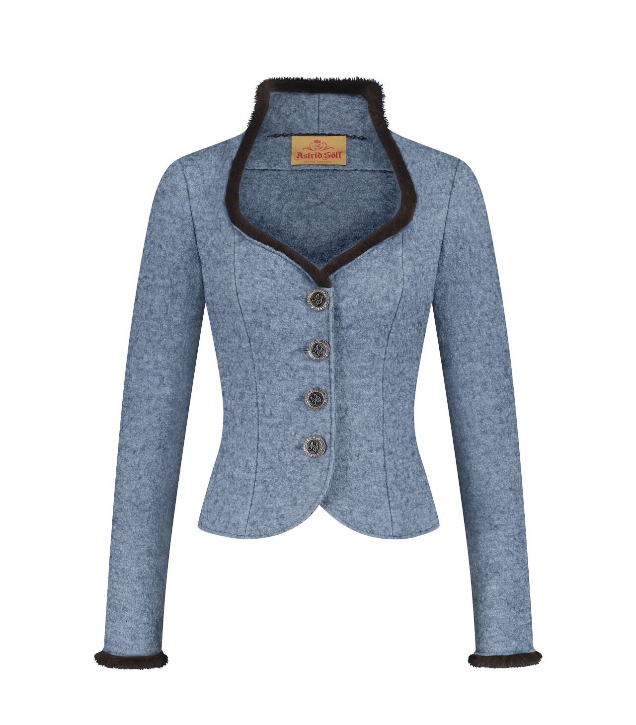 Astrid Söll_Jacke Lara_hellblau_01 Trachten Stuttgart K&B Tracht