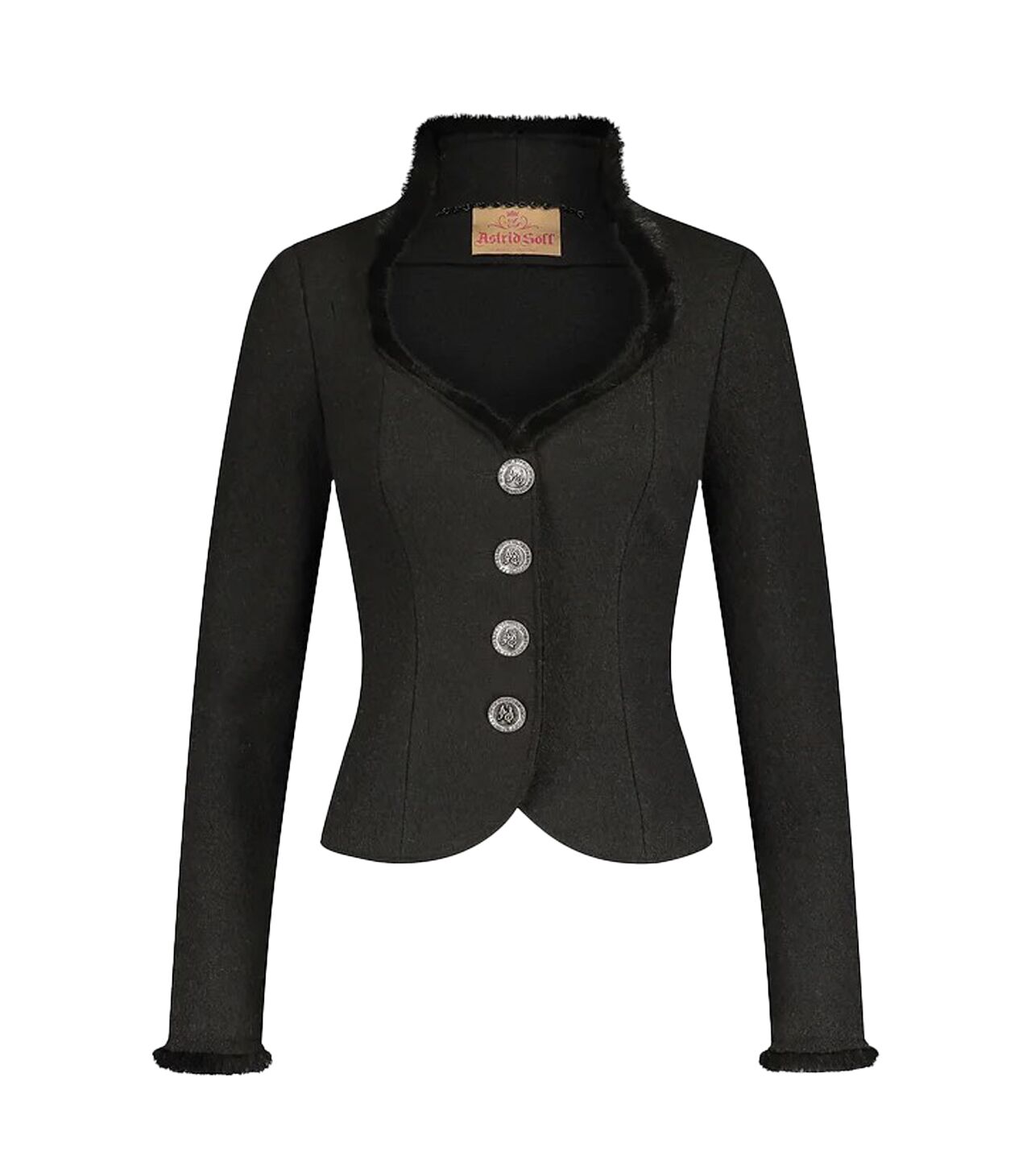 Astrid Söll_Jacke Lara_schwarz_01 Trachten Stuttgart K&B Tracht