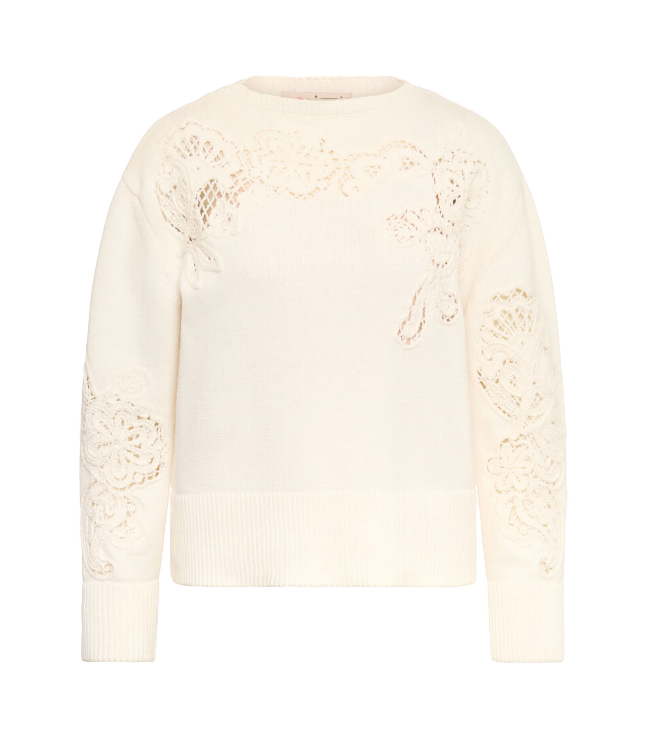 Maison Common Pullover Lochstickerei 1 Maison Common Pullover Lochstickerei