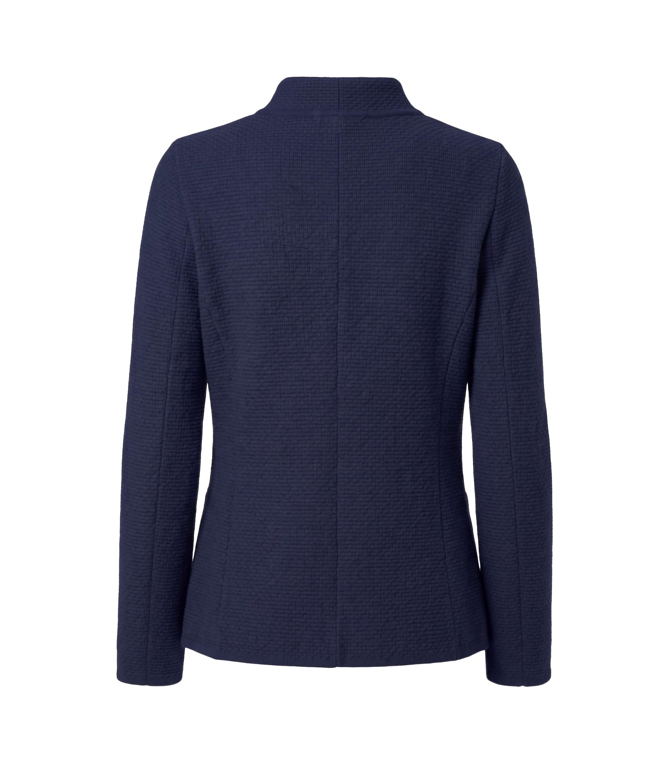Barbara Lohmann Cardigan Inga 2 Barbara Lohmann Inga Midnight Blue - Rueckansicht