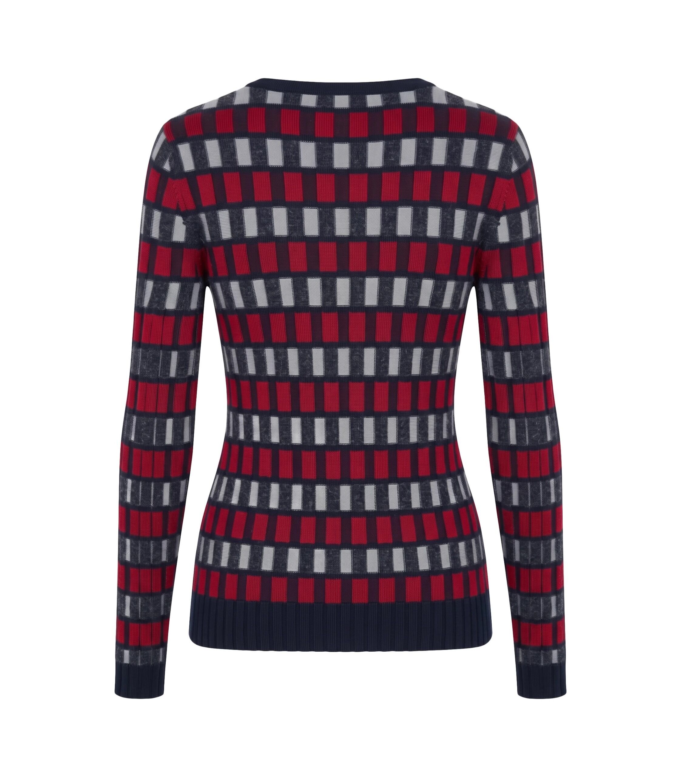 Akris Punto Pullover Karo-Intarsia 2 Akris Punto Pullover Karo-Intarsia – Bild 2