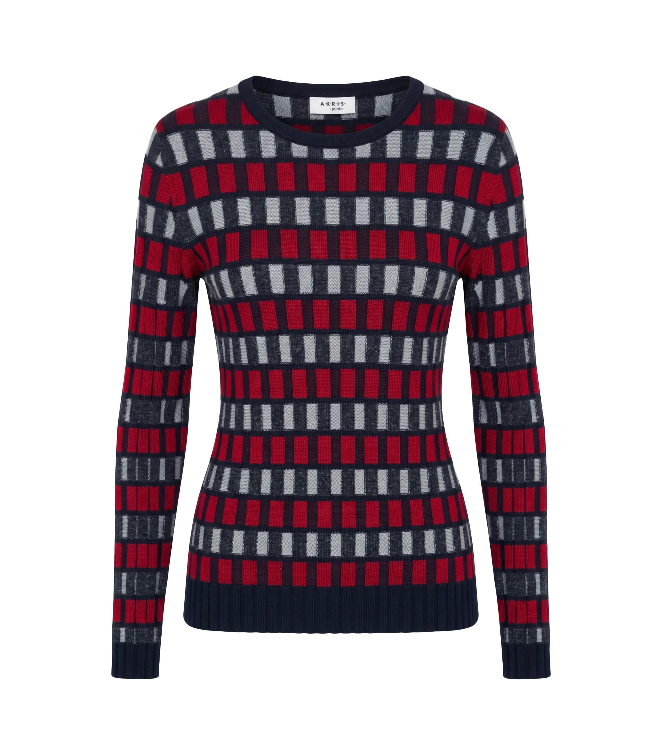 Akris Punto Pullover Karo-Intarsia 1 Akris Punto Pullover Karo-Intarsia