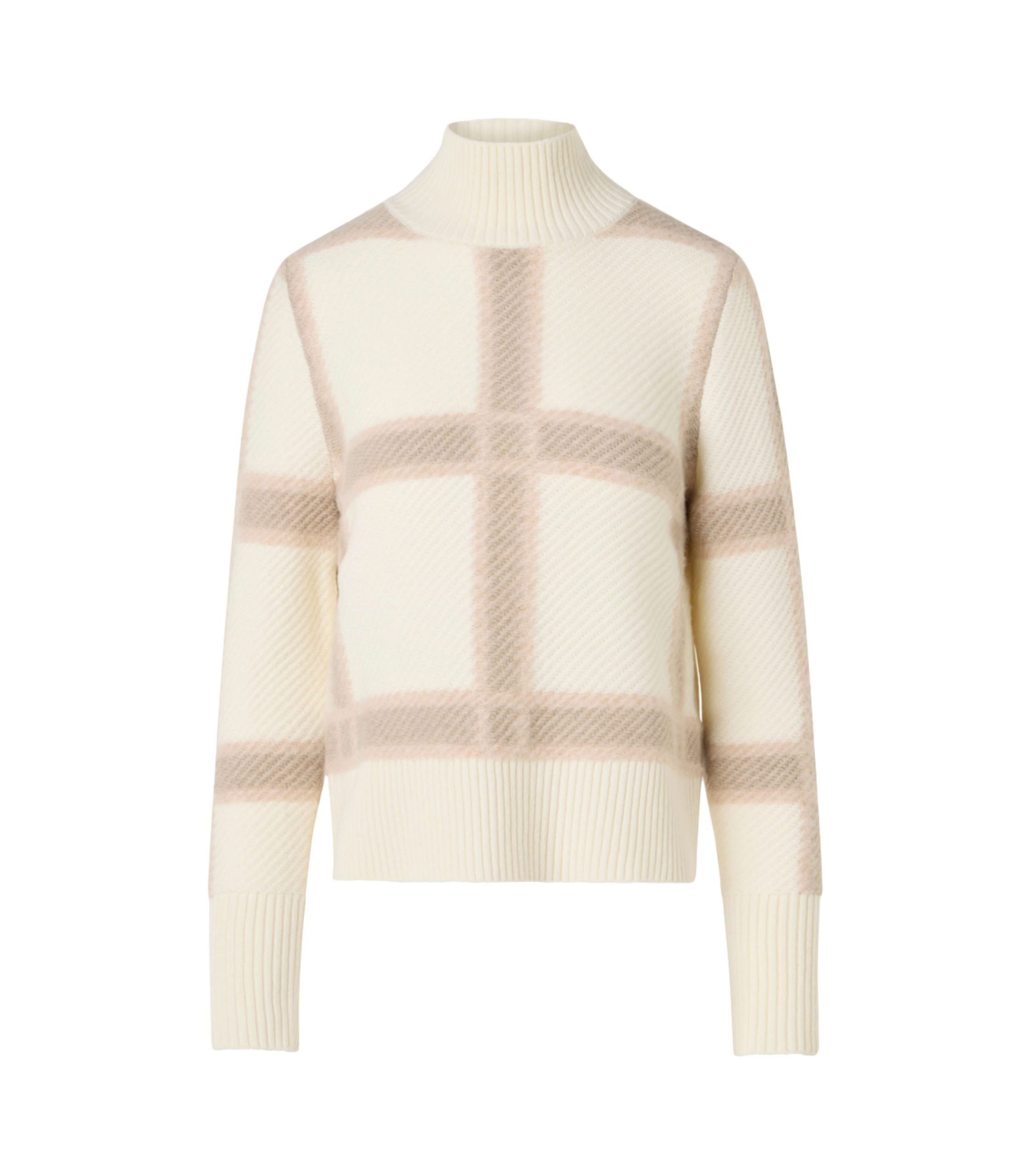 Akris Punto Wolle-Kaschmir-Pullover Intarsia-Karo 1 Akris punto 26567300 - Ansicht 1