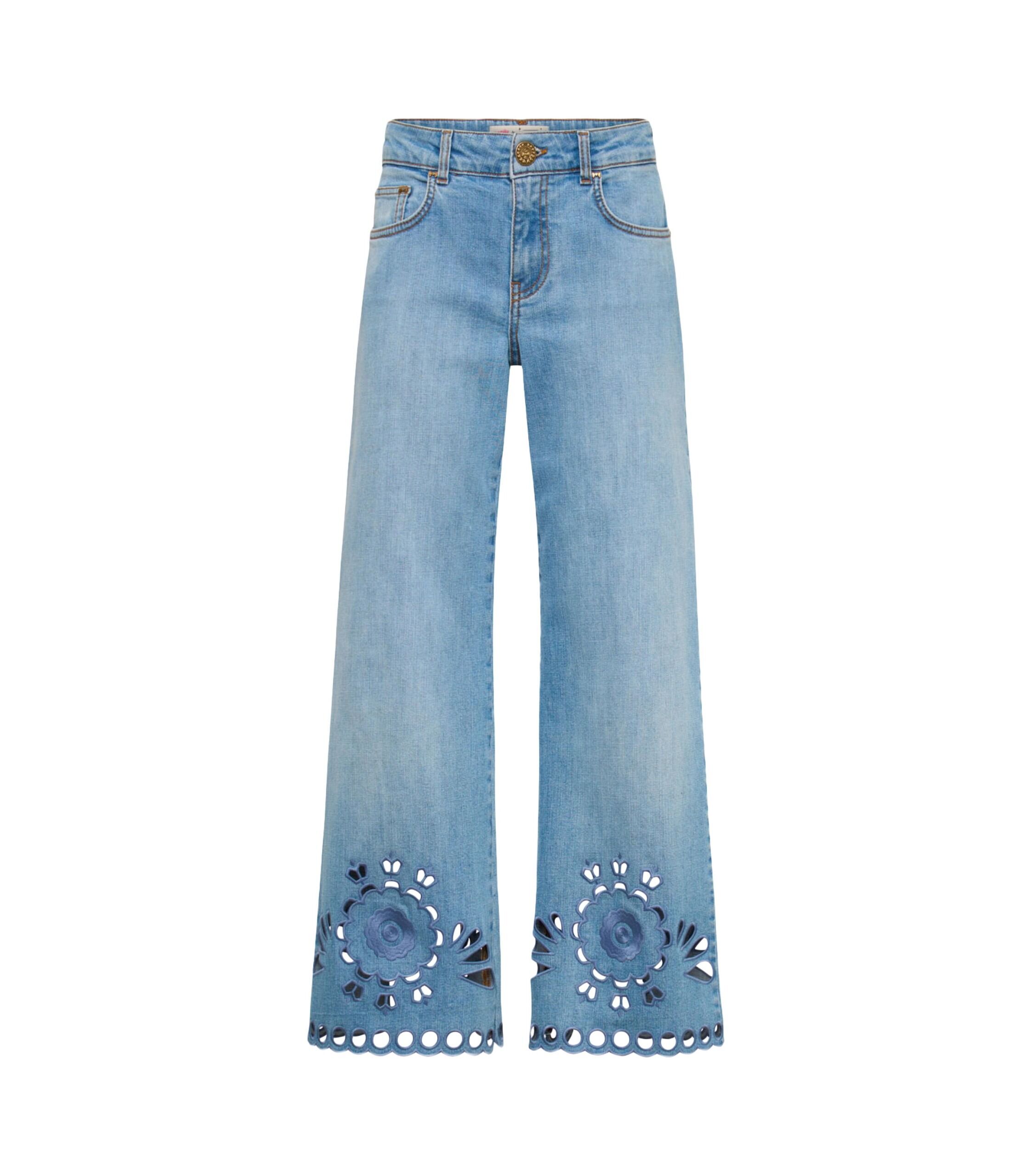 Maison Common Jeans Lochstickerei 1 Maison Common Jeans Lochstickerei