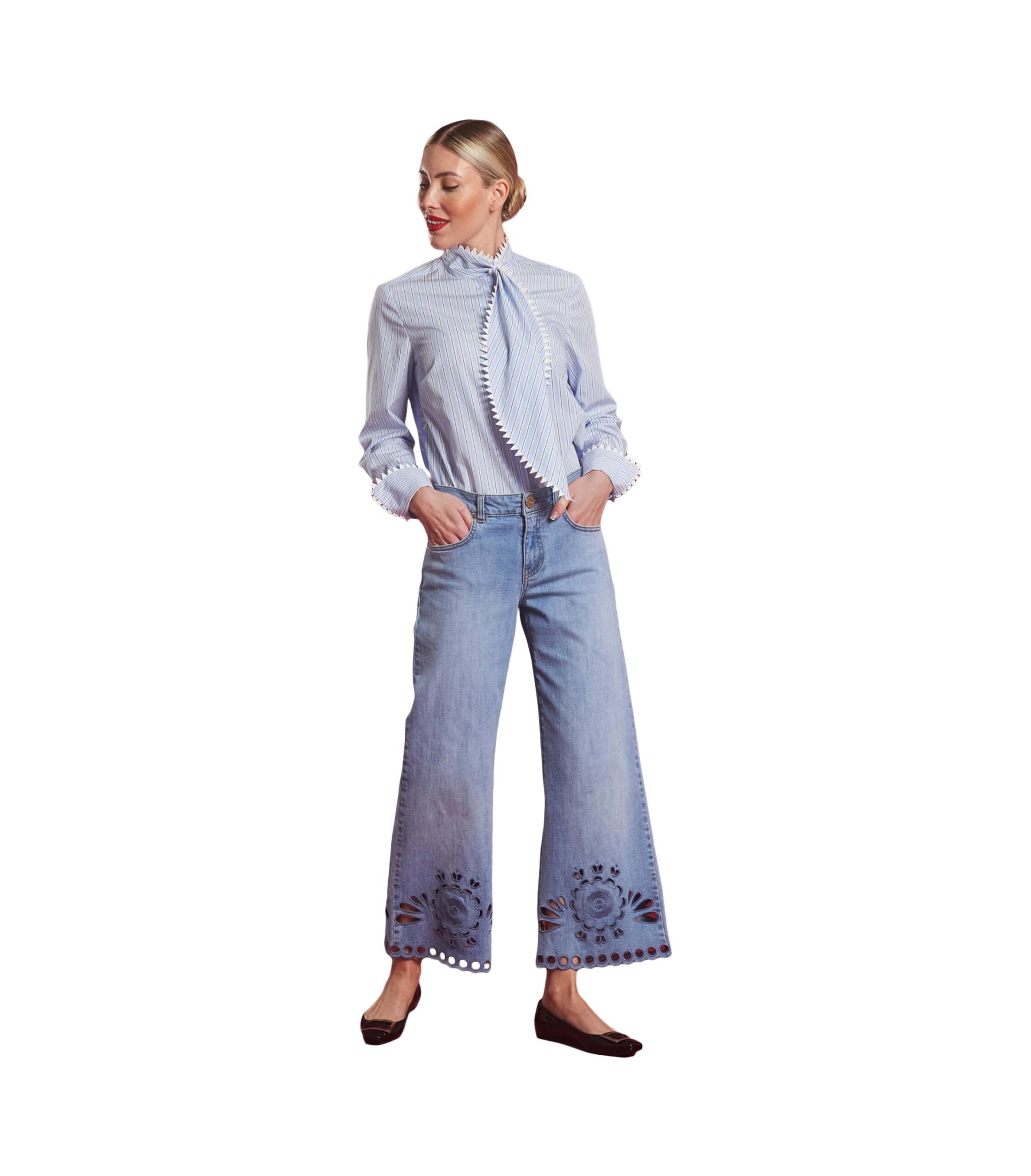 Maison Common Jeans Lochstickerei 4 Maison Common Jeans Lochstickerei – Bild 4