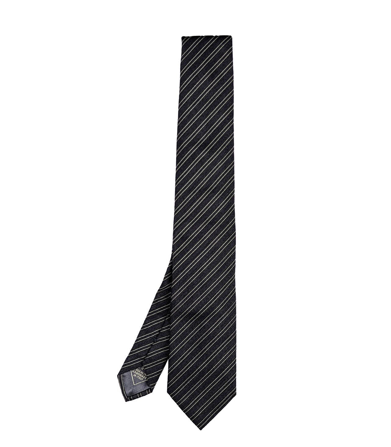 Brioni-o61d00_o6483_graphit_01 Brioni Krawatte Graphit Gestreift Seide