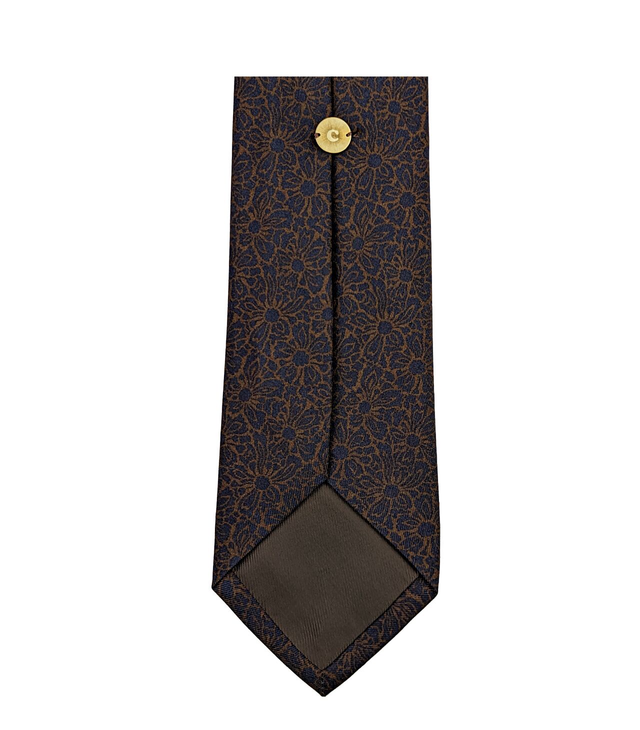 Caruso-CC107-700055_braun_02 Caruso Krawatte floral gemustert