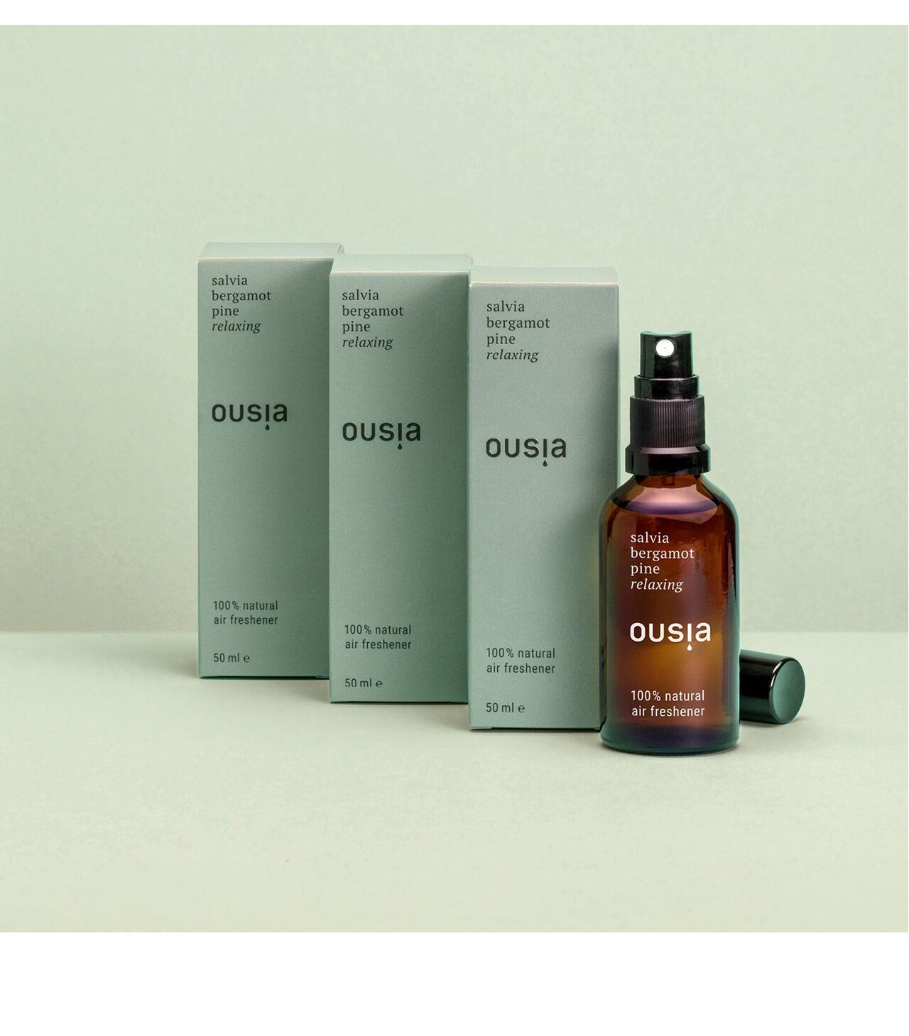 koelble-brunotte_ousia-air-freshener-relaxing_1 OUSIA Raumspray "Relaxing" - Salvia Bergamot Pine, 50ml