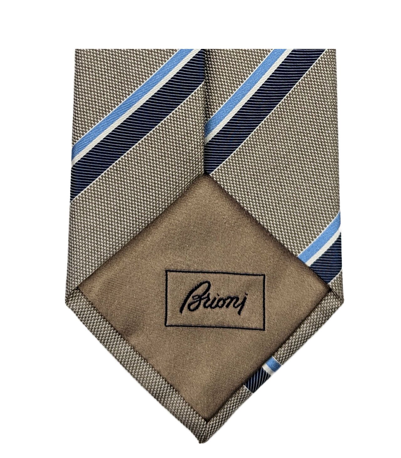 Brioni-O61D00_P3450_02 Brioni Krawatte Mehrfarbig Quergestreift Seide