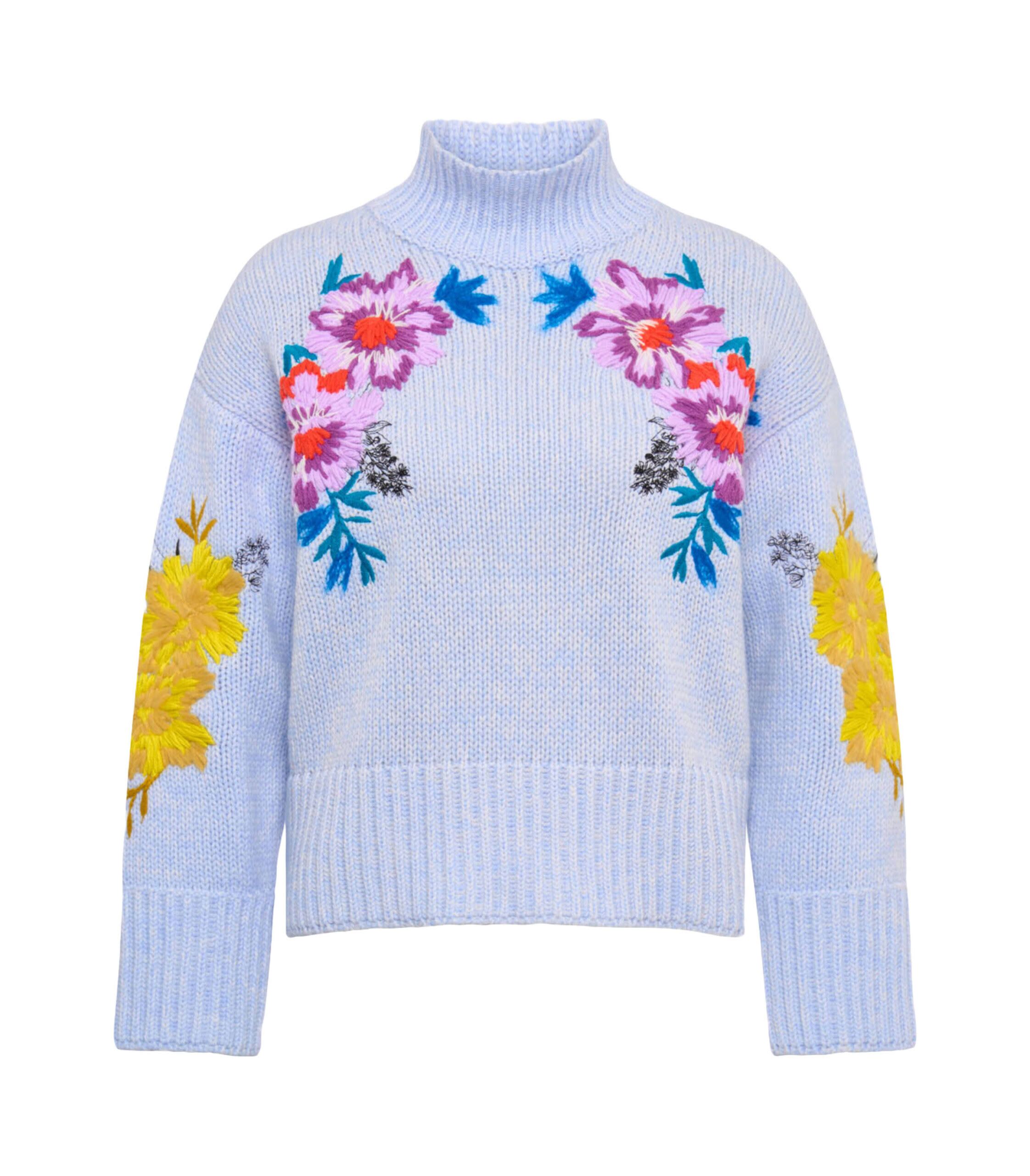 Maison Common 5804200 Pullover 01 Maison Common Pullover Blumenstickerei