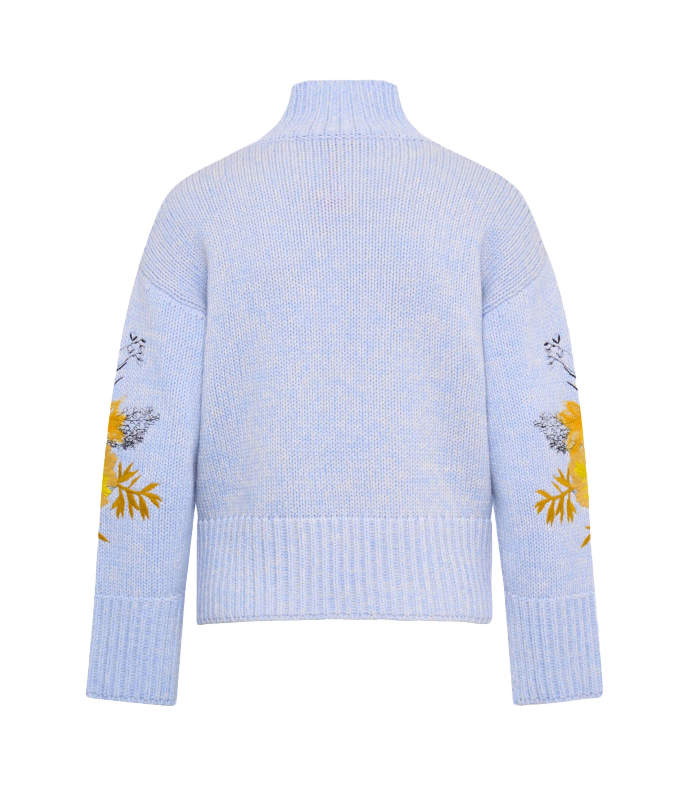 Maison Common 5804200 Pullover 02 Maison Common Pullover Blumenstickerei
