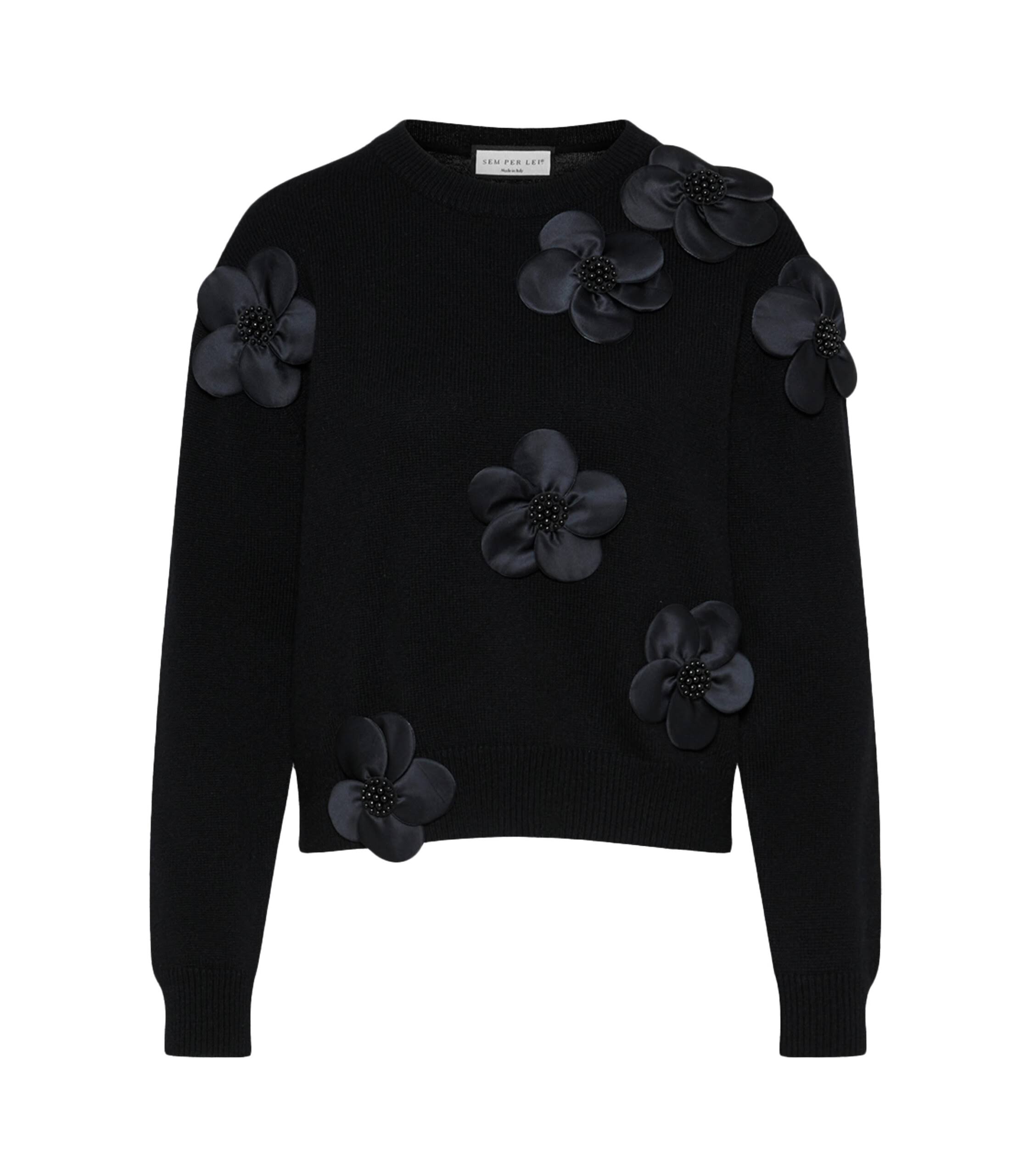 Sem Per Lei 967025 Pulli Satinblumen Sem Per Lei Pullover Satinblumen